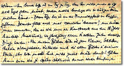 Carta manuscrita de Dietrich Bonhoeffer